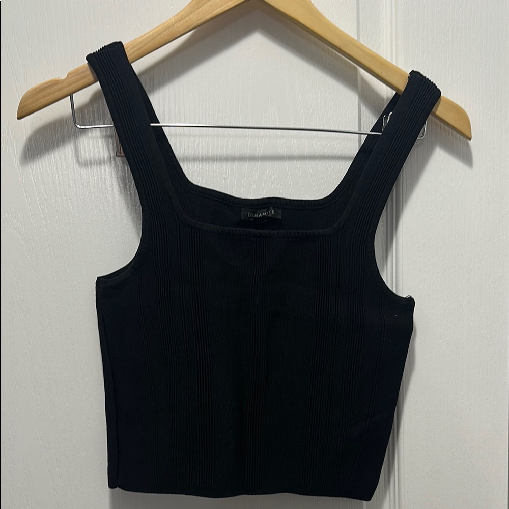 Black Sleeveless Women's Top